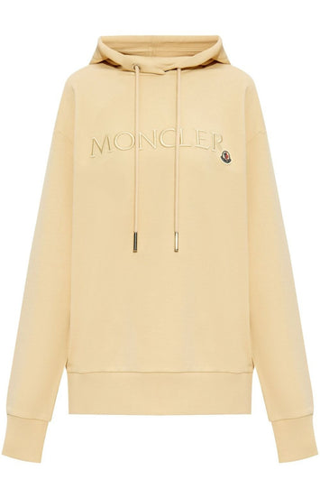 Logo-embroidered cotton hoodie