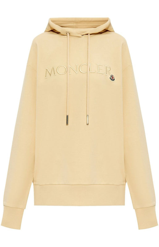 Logo-embroidered cotton hoodie