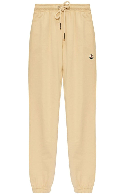 Logo-patch cotton track pants