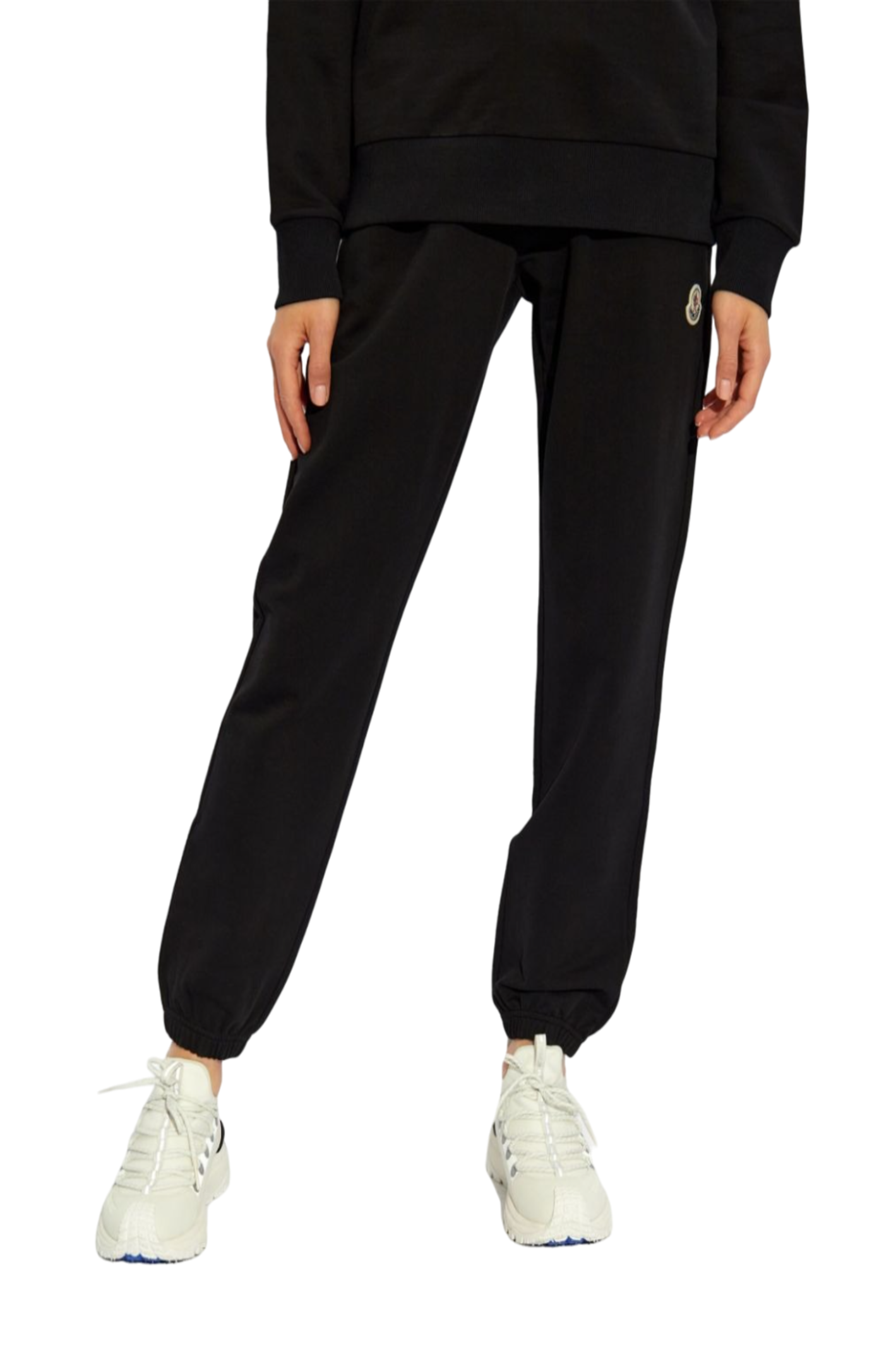 Load image into Gallery viewer, Logo-patch cotton track pants