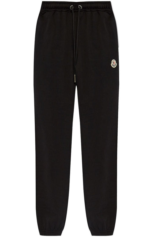 Logo-patch cotton track pants