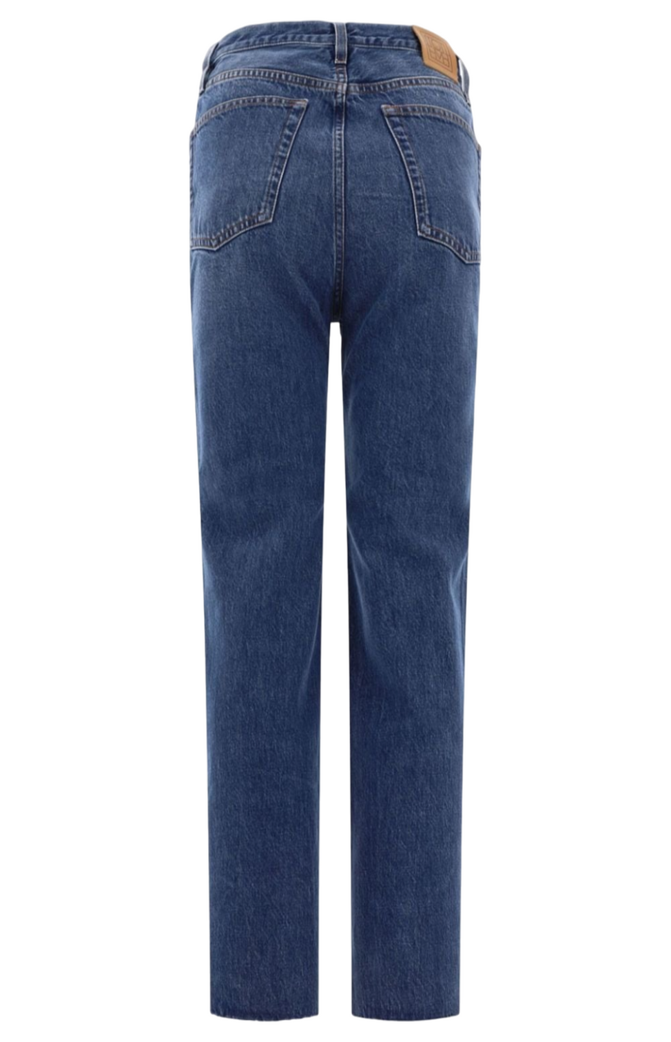 Cropped straight-leg jeans