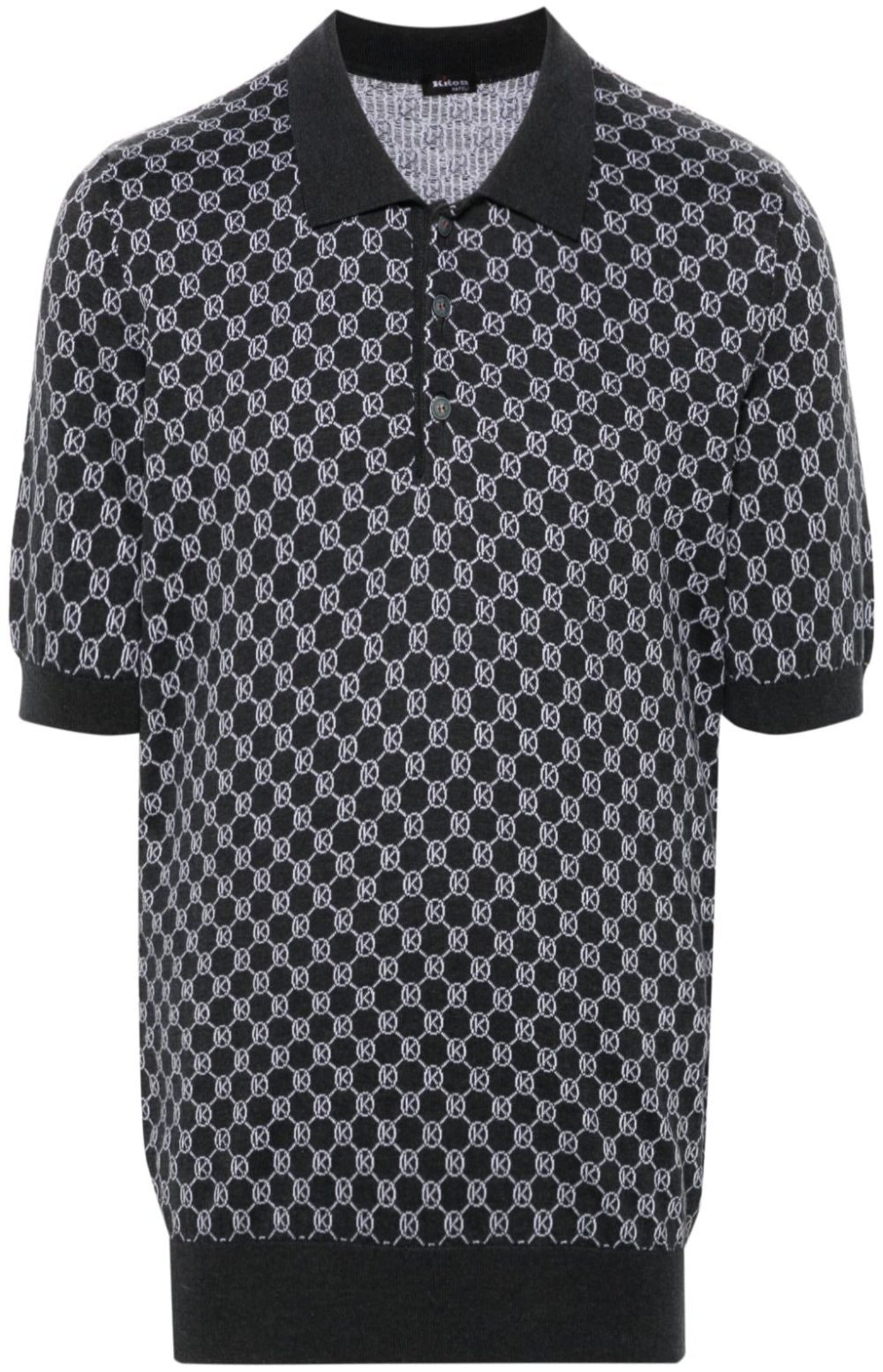 Load image into Gallery viewer, Monogram-jacquard polo shirt