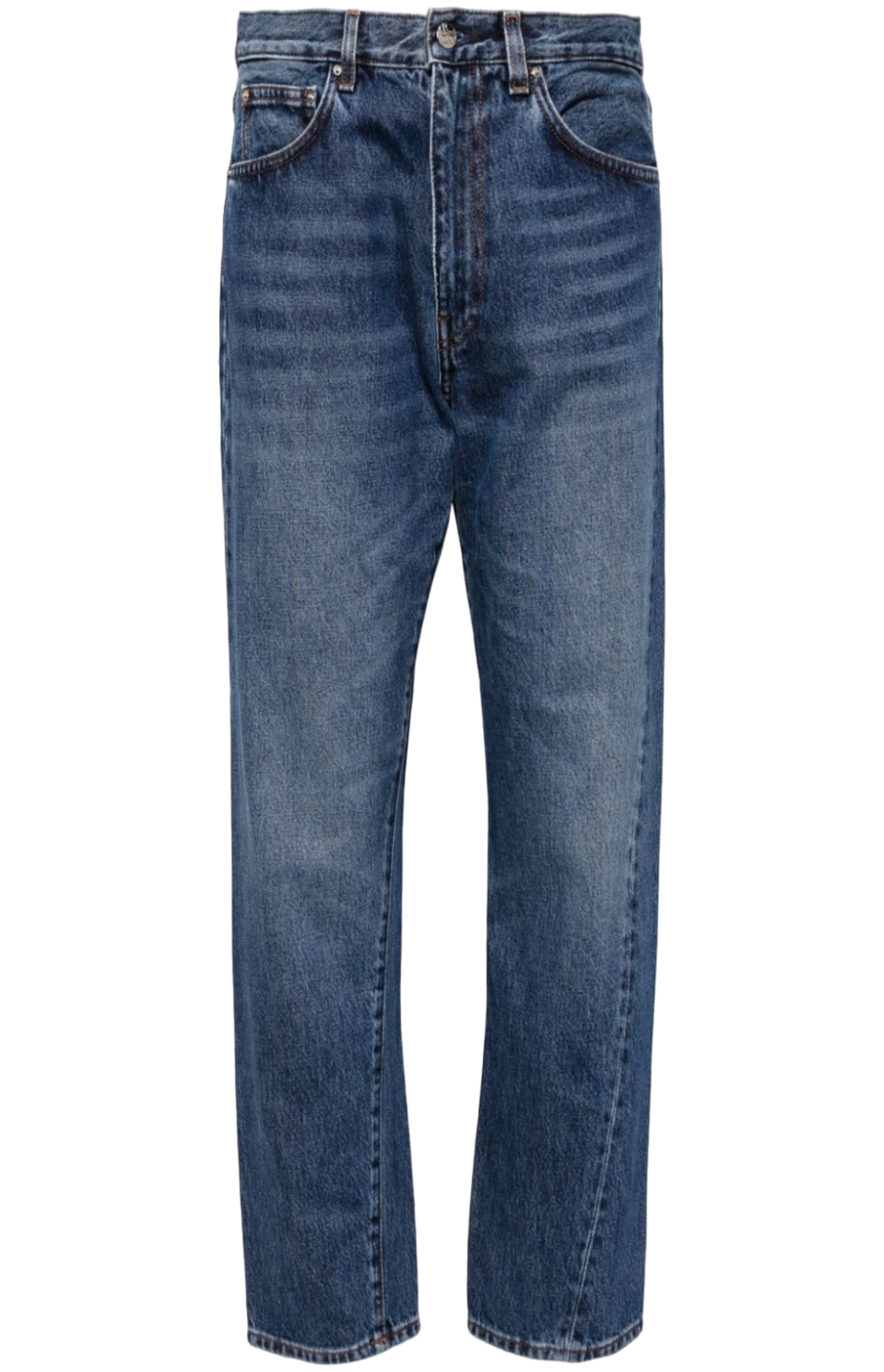 Load image into Gallery viewer, Twisted seam denim washed blue