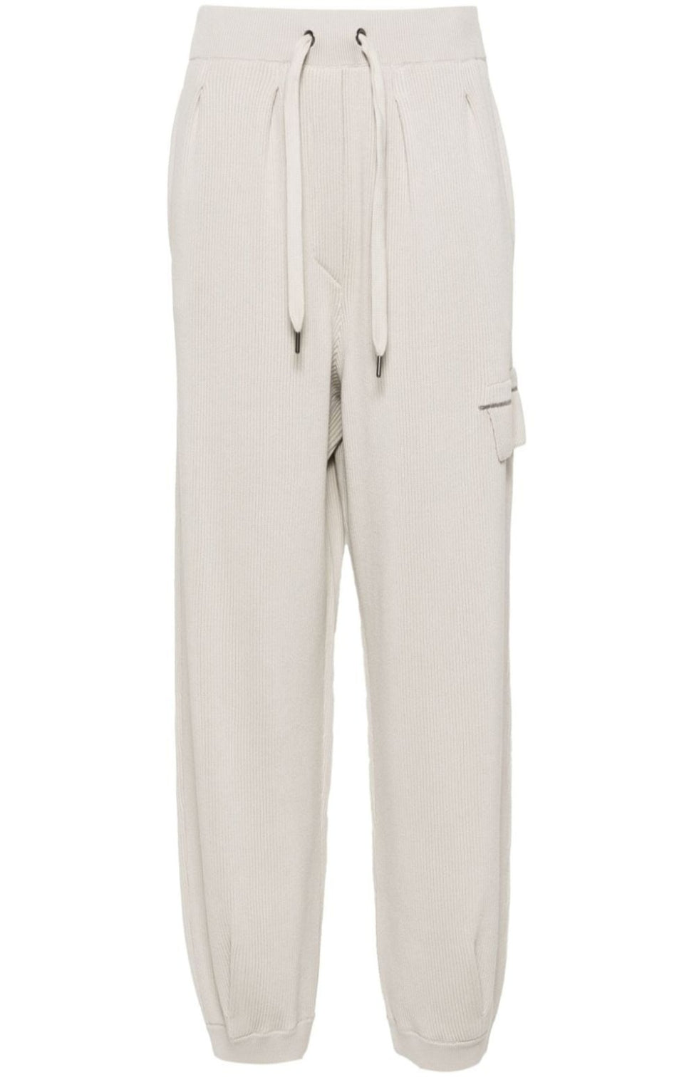 Beaded trim-detailing track pants