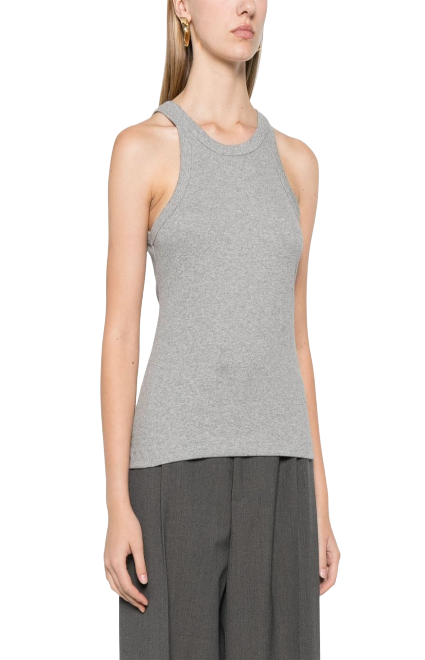 Load image into Gallery viewer, Curved ribbed tank top