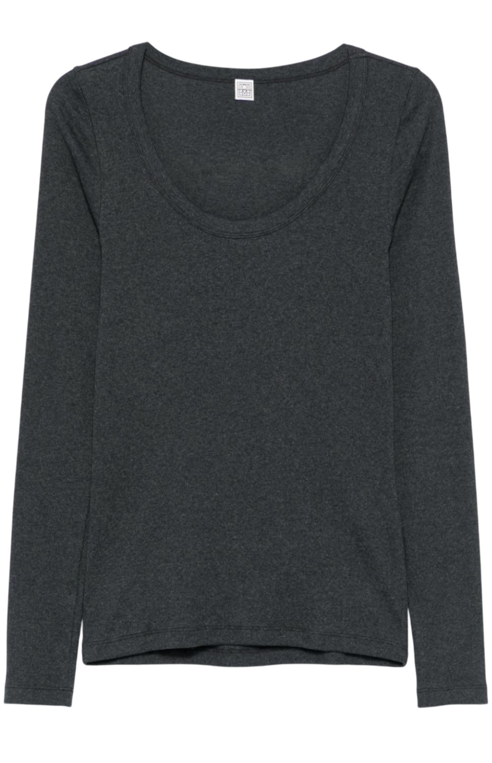 Classic rib top charcoal melange