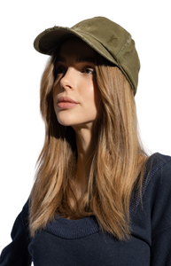 Green baseball cap