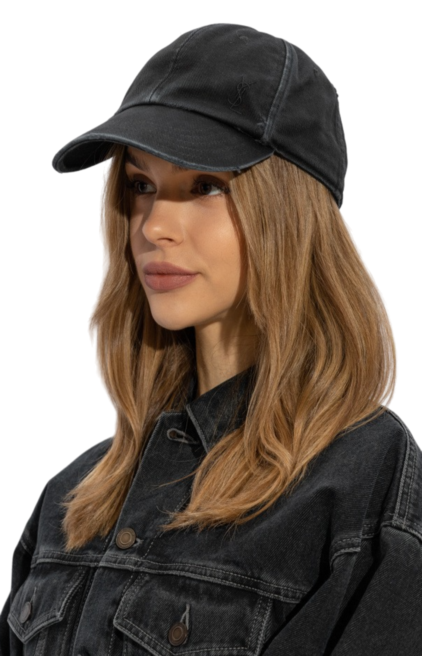 Load image into Gallery viewer, Black baseball cap with logo