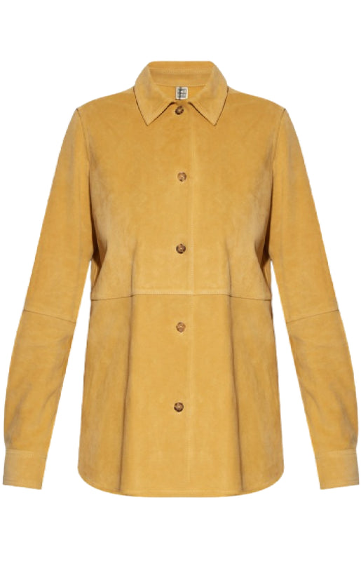 Yellow suede shirt