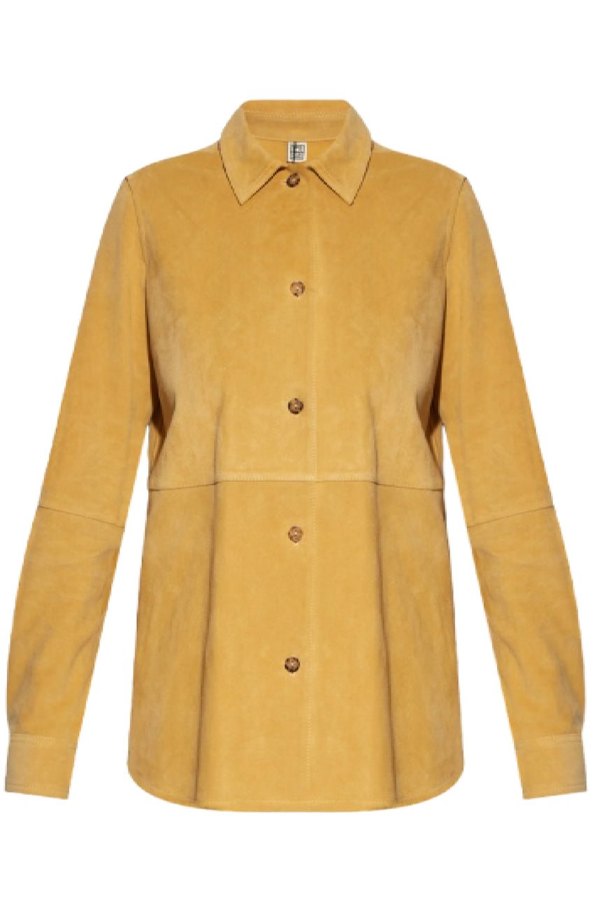 Yellow suede shirt