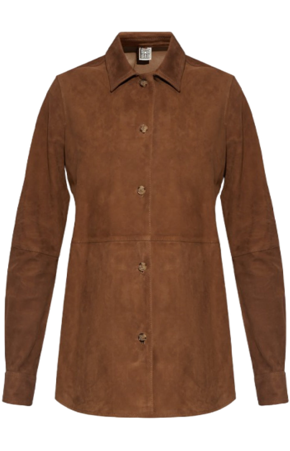 Brown suede shirt