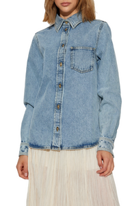 Petite denim shirt