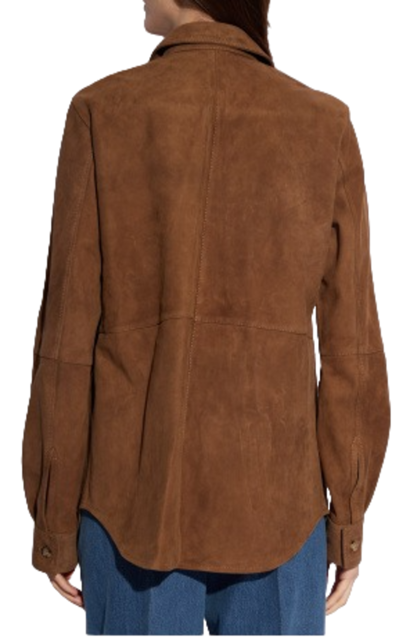 Load image into Gallery viewer, Brown suede shirt