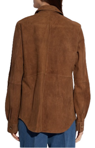 Brown suede shirt