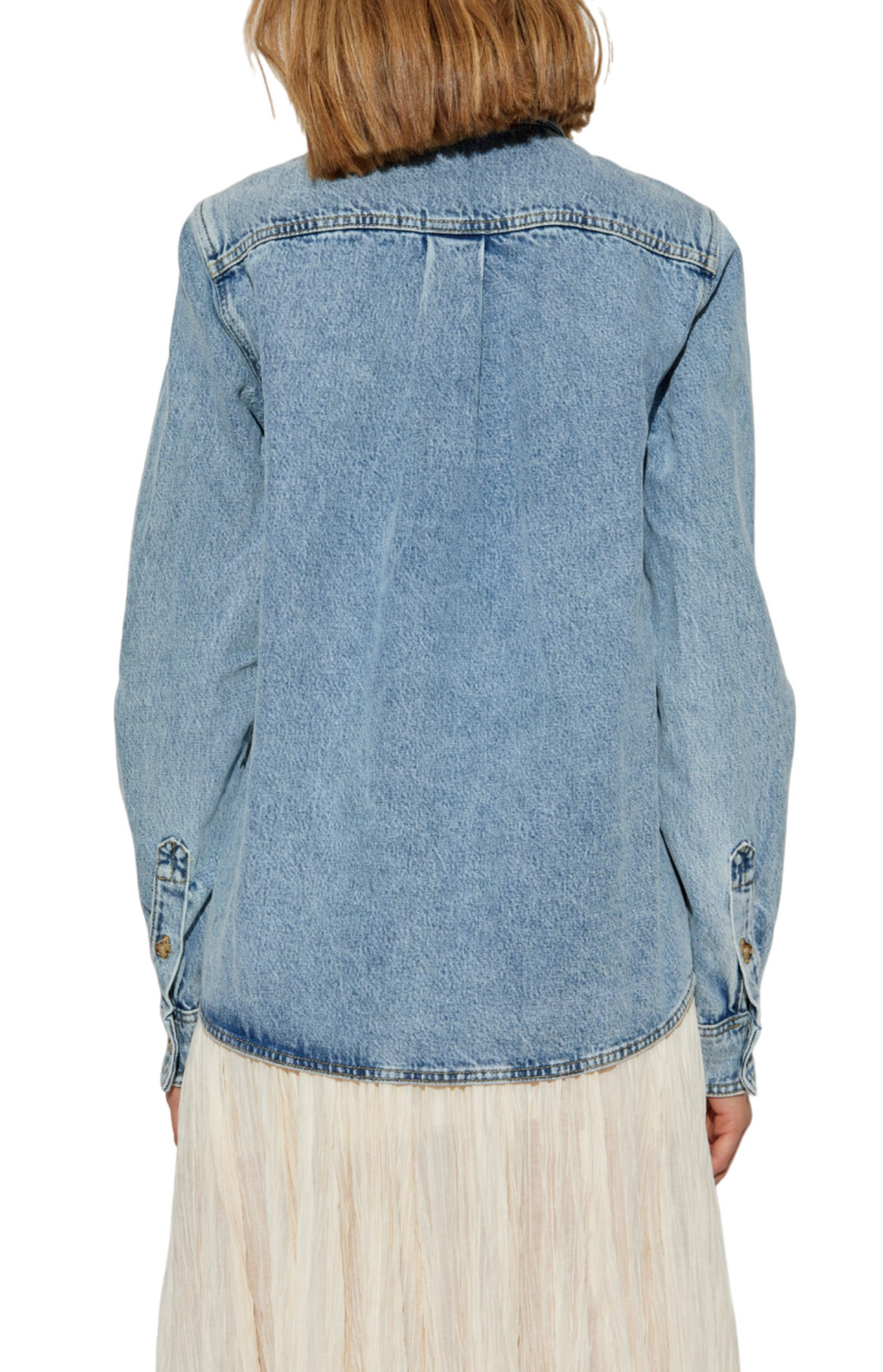 Petite denim shirt