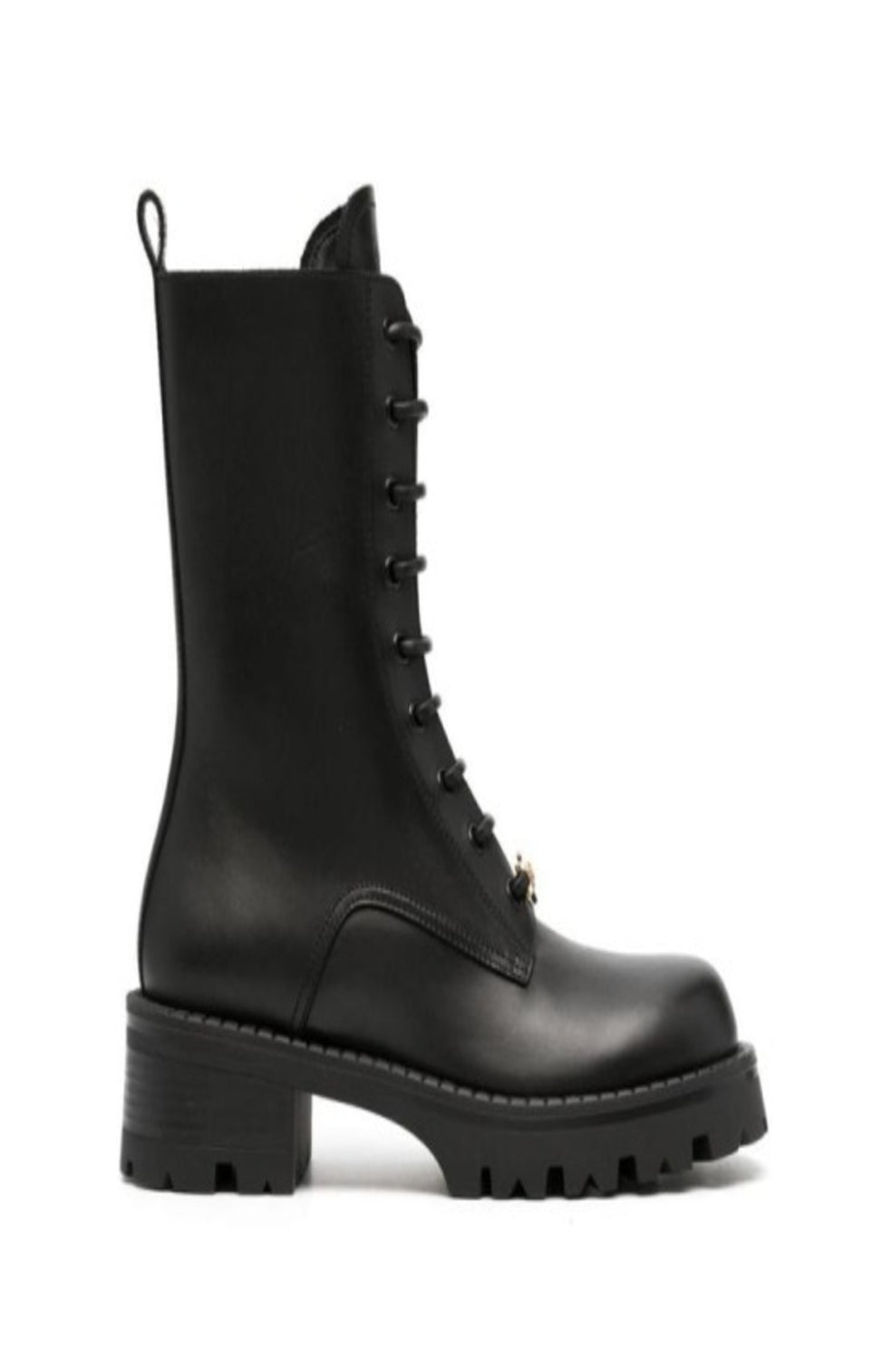 Alia lace-up boots in calf leather