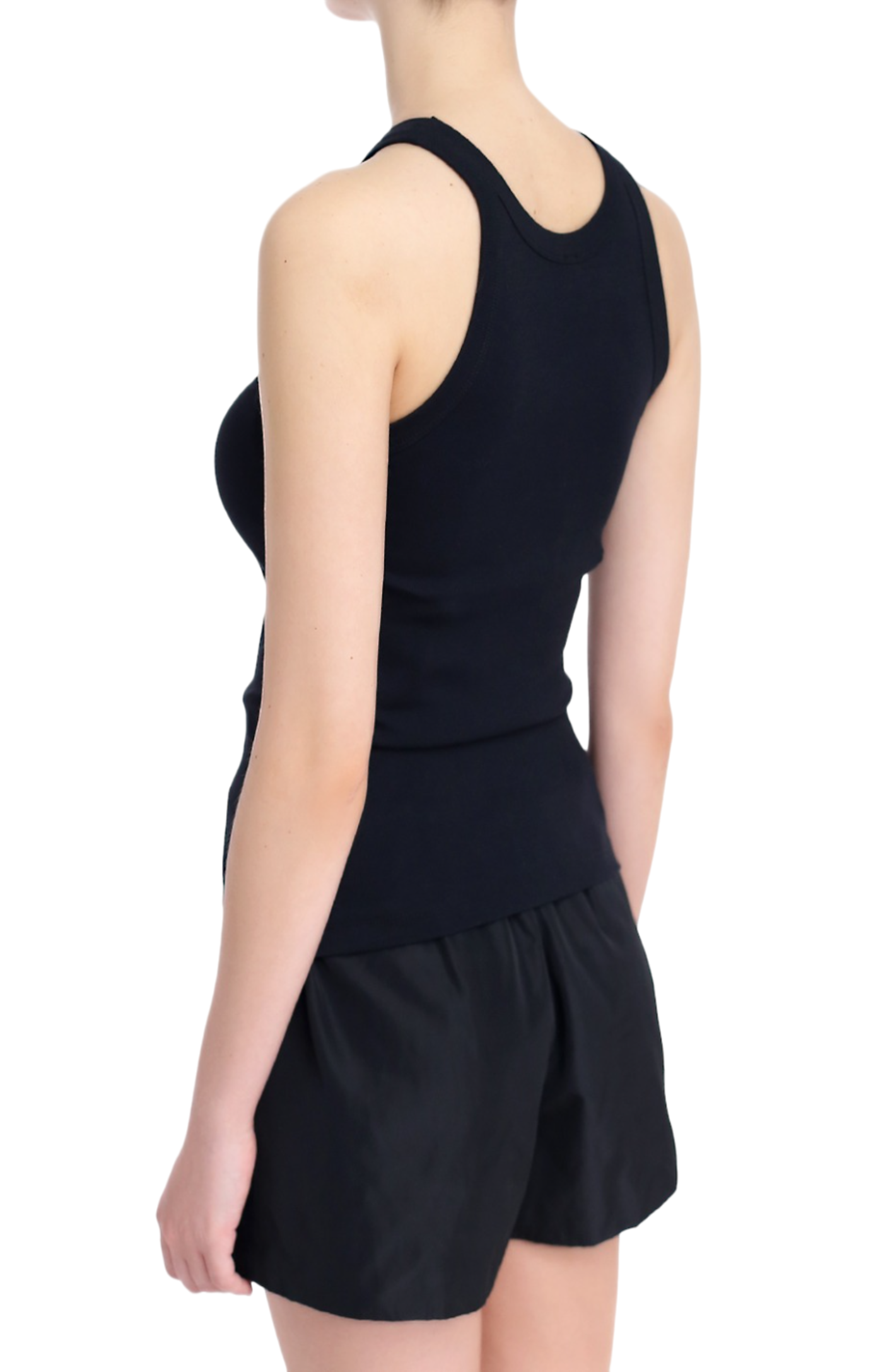 Load image into Gallery viewer, Curved rib tank black