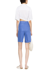 Drawstring linen shorts