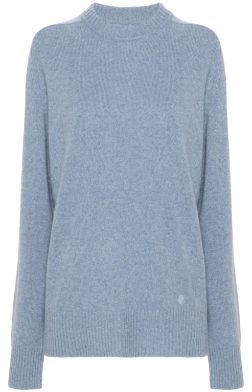 Crew neckline cashmere sweater