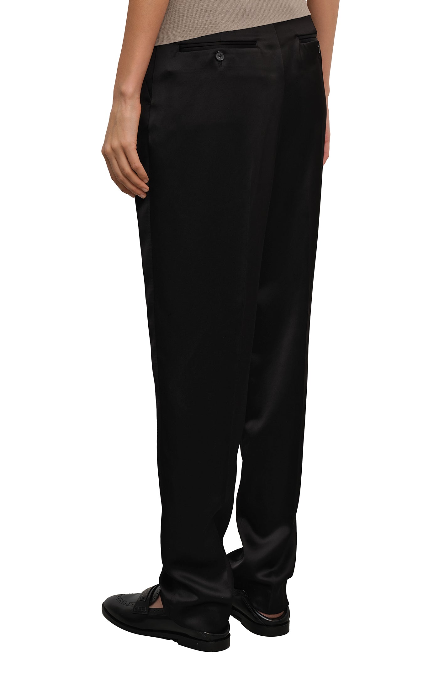 Load image into Gallery viewer, Low-waist satin trousers