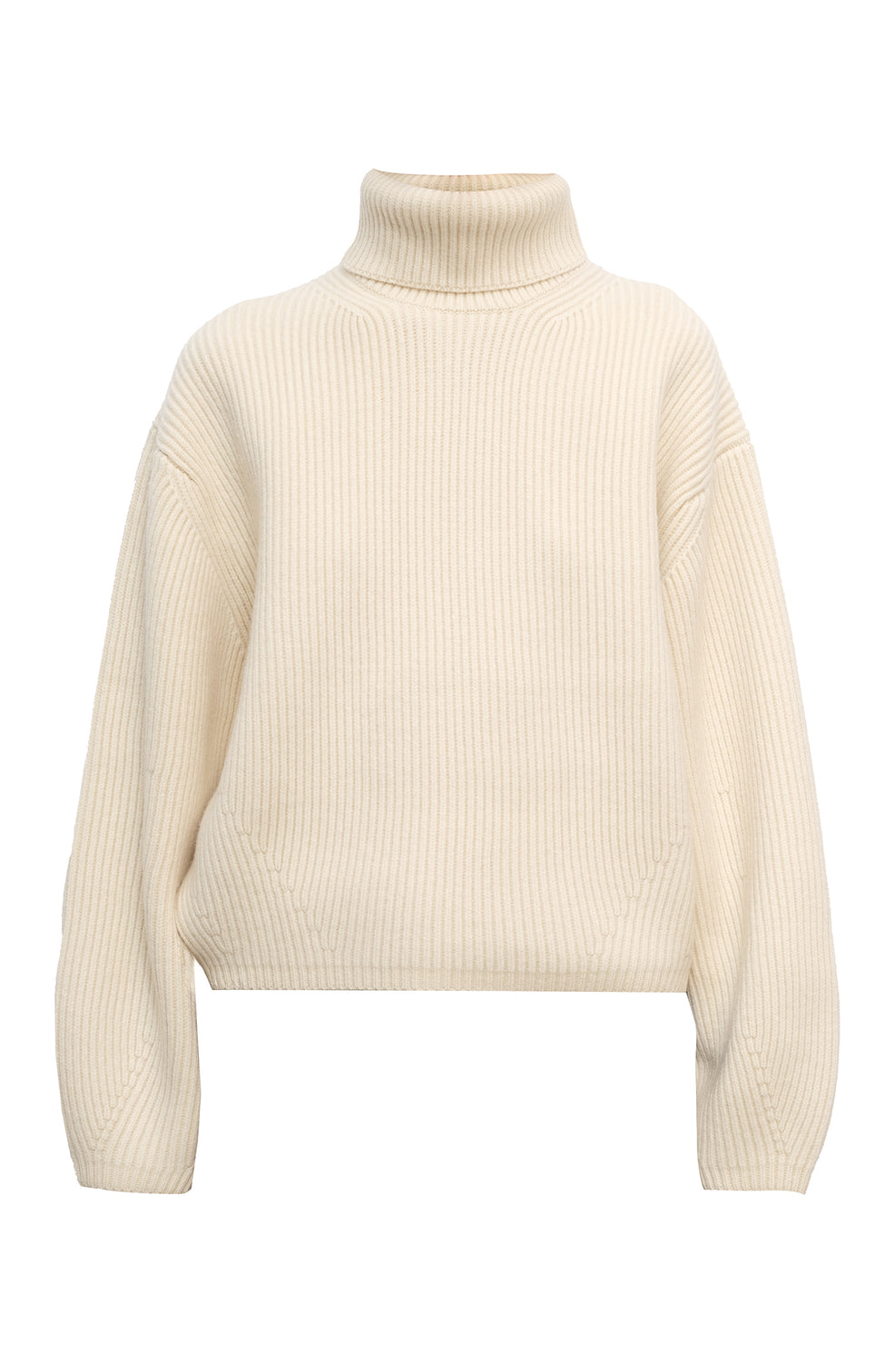 Ribbed turtleneck top