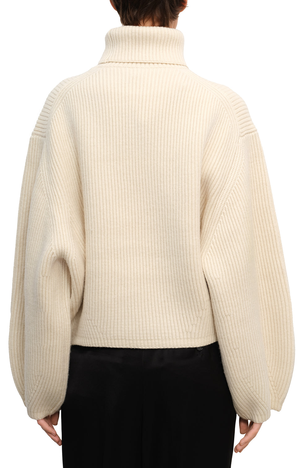 Ribbed turtleneck top