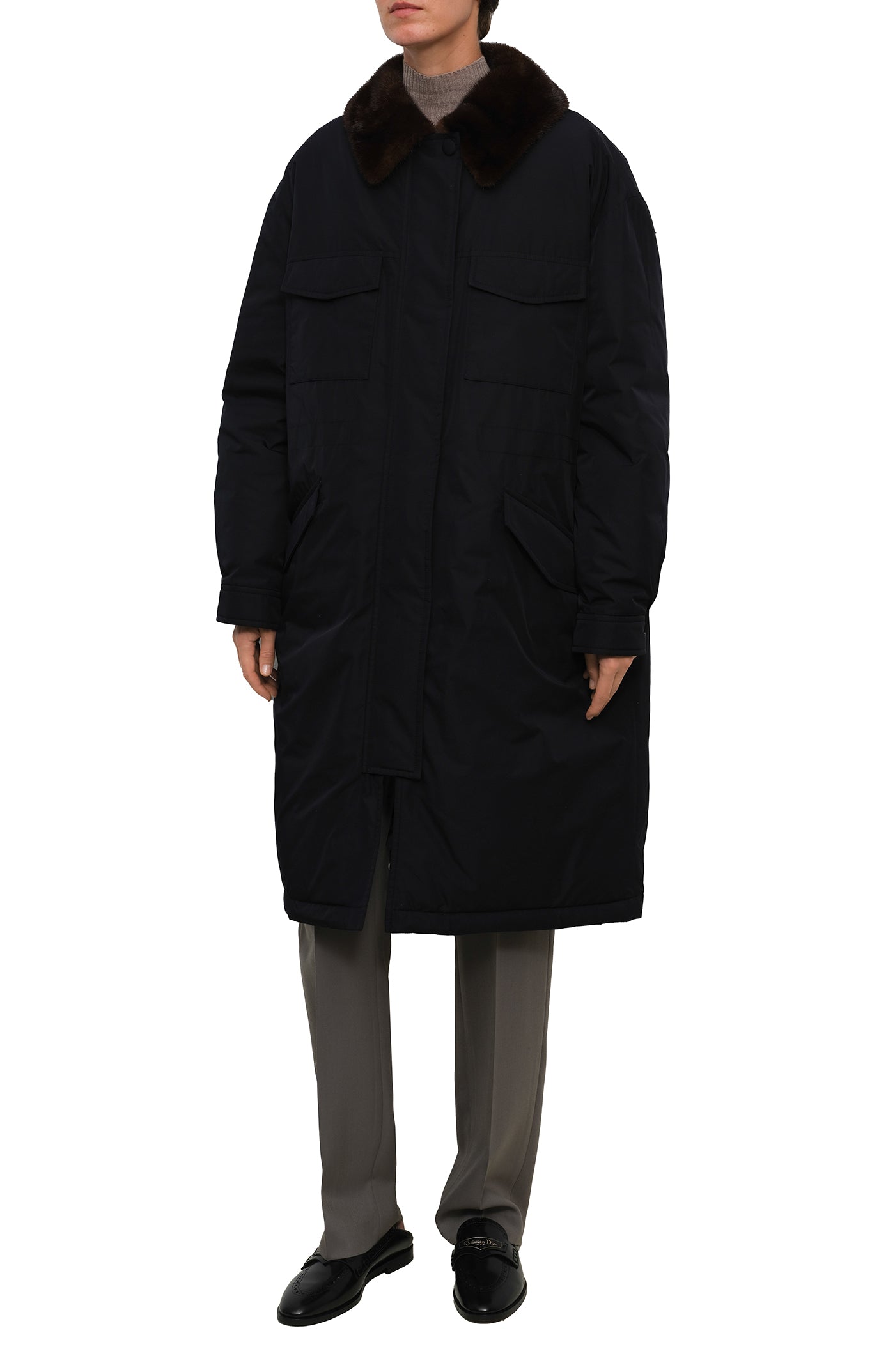 Load image into Gallery viewer, Mink fur parka