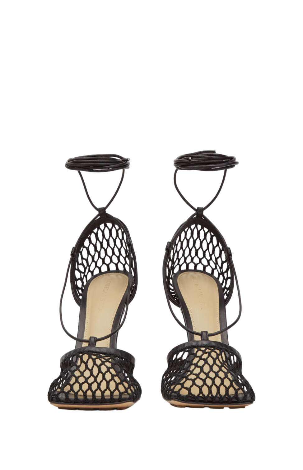 Stretch lace-up sandal