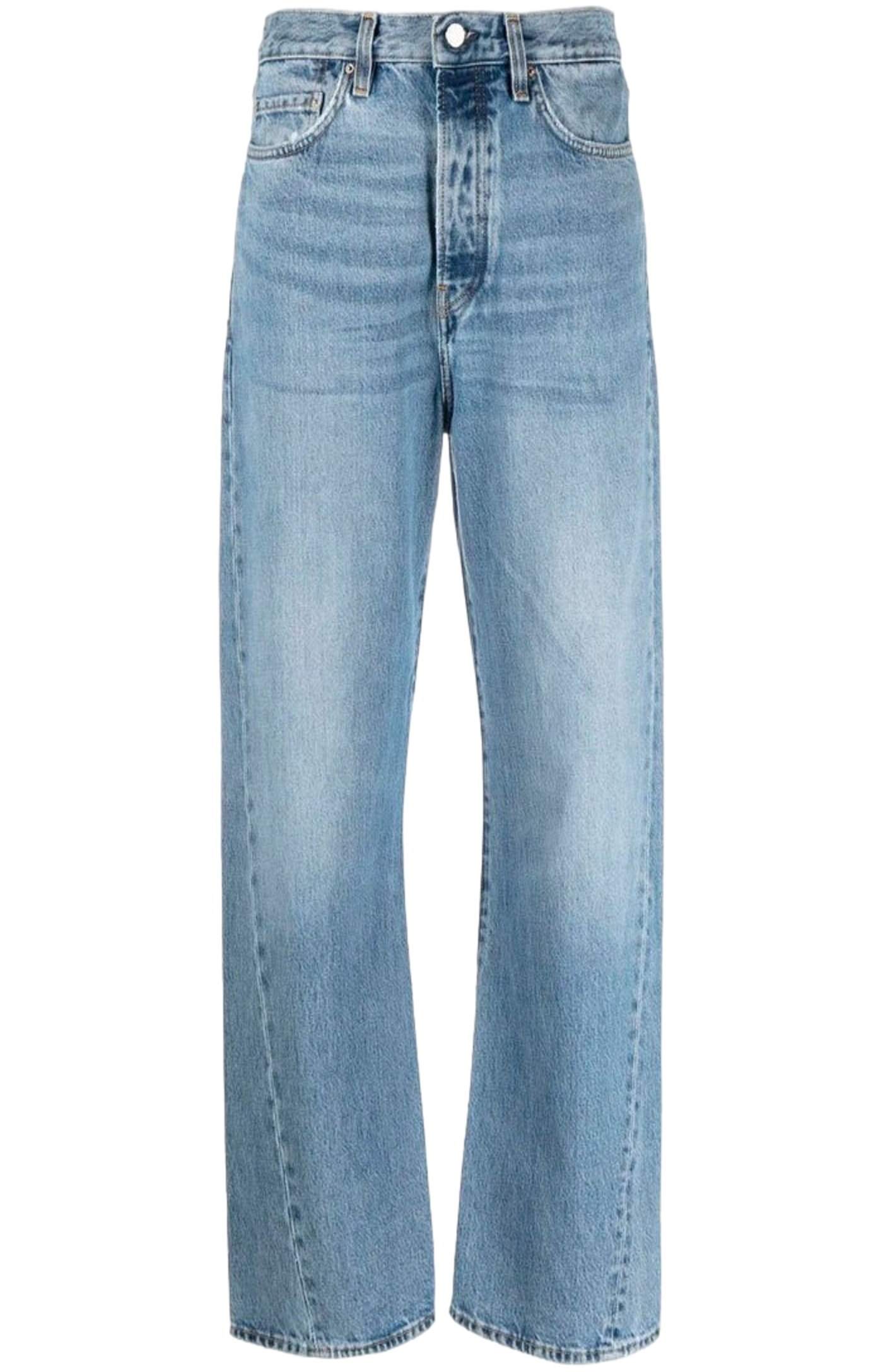 Load image into Gallery viewer, Twisted seam denim full length in worn blue