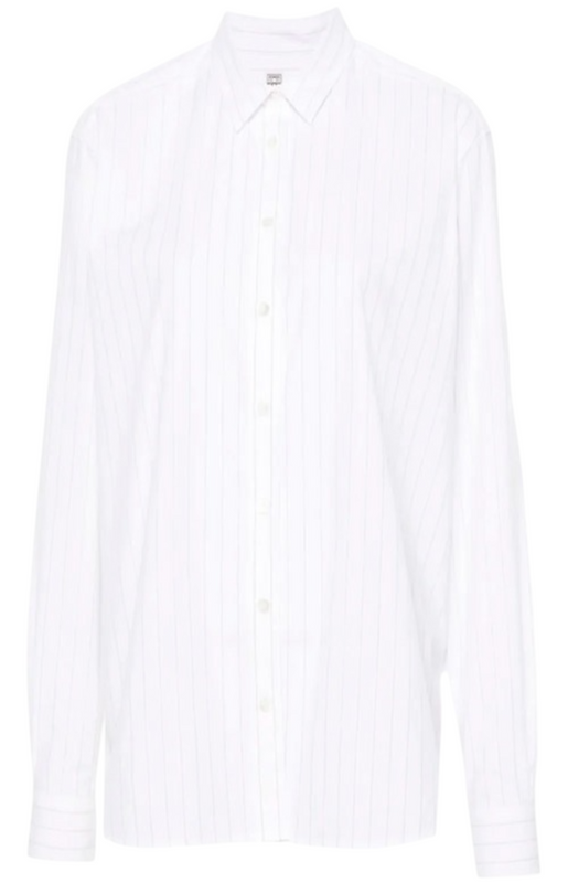 Pinstripe cotton shirt