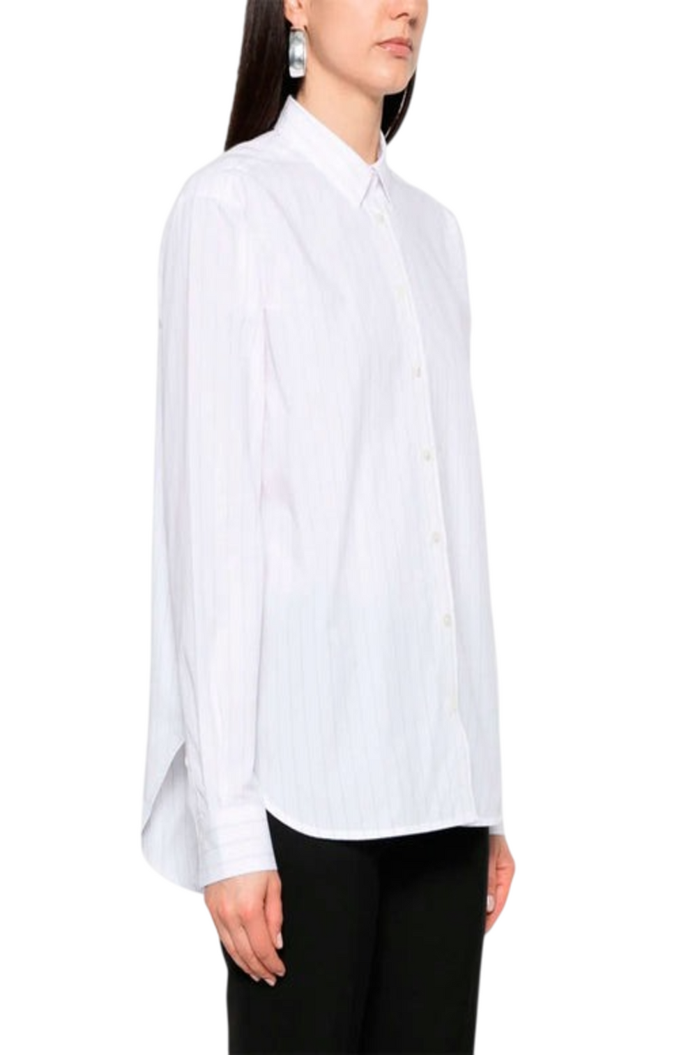 Pinstripe cotton shirt