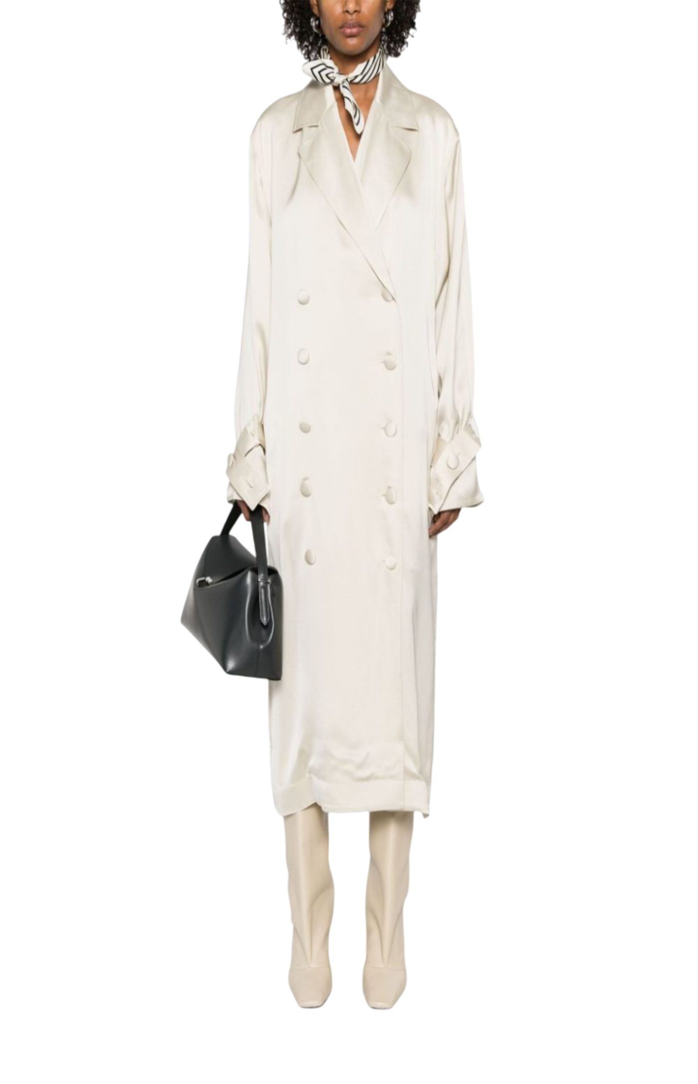 Load image into Gallery viewer, Satin trench dress