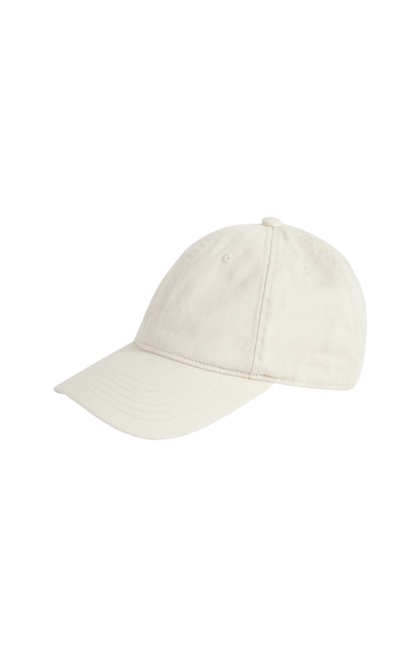 Load image into Gallery viewer, Leather-trim cotton cap pebble