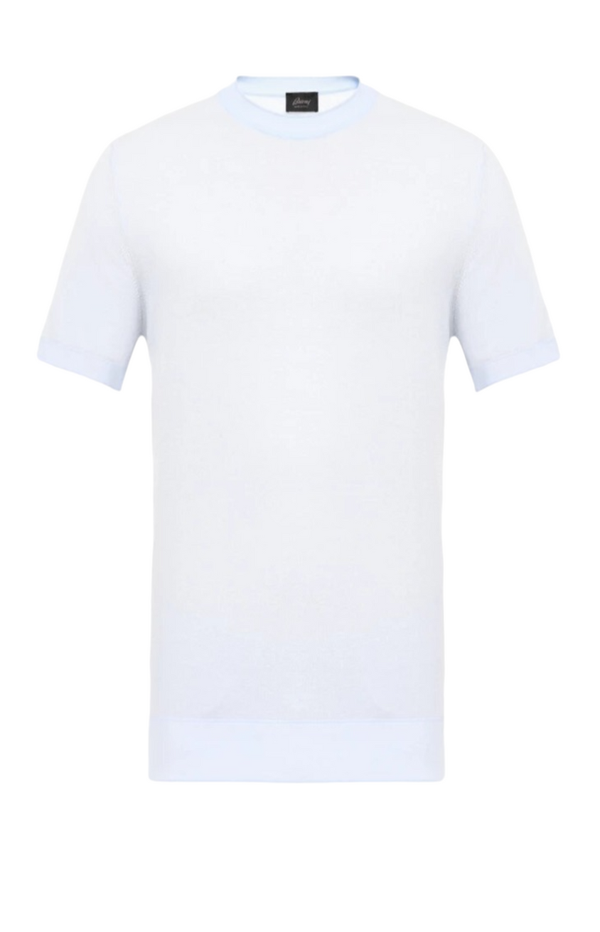 Smooth knitwear t-shirt