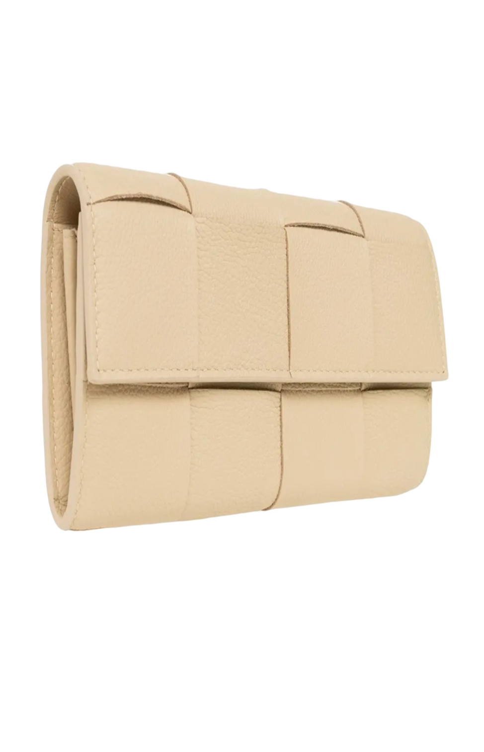 Beige leather wallet