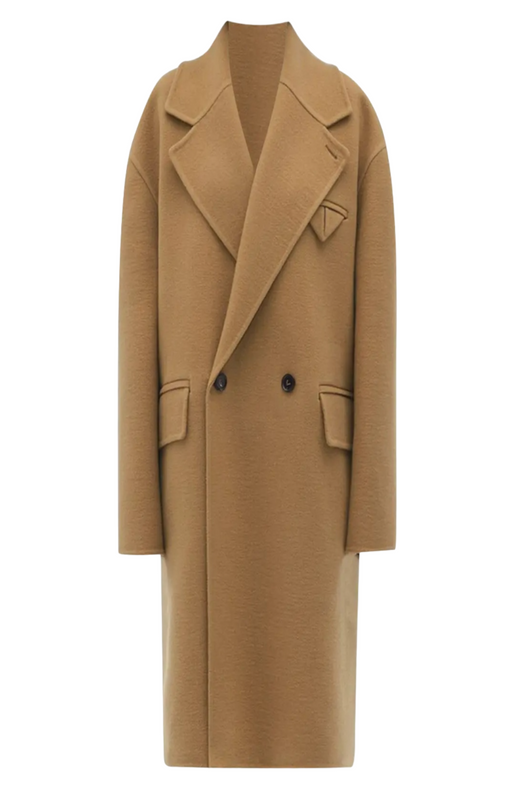 Beige cashmere coat