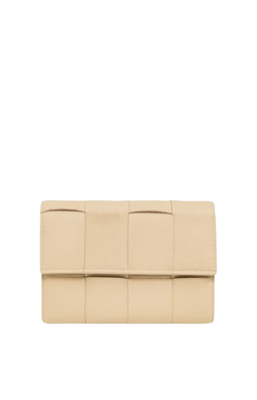 Beige leather wallet