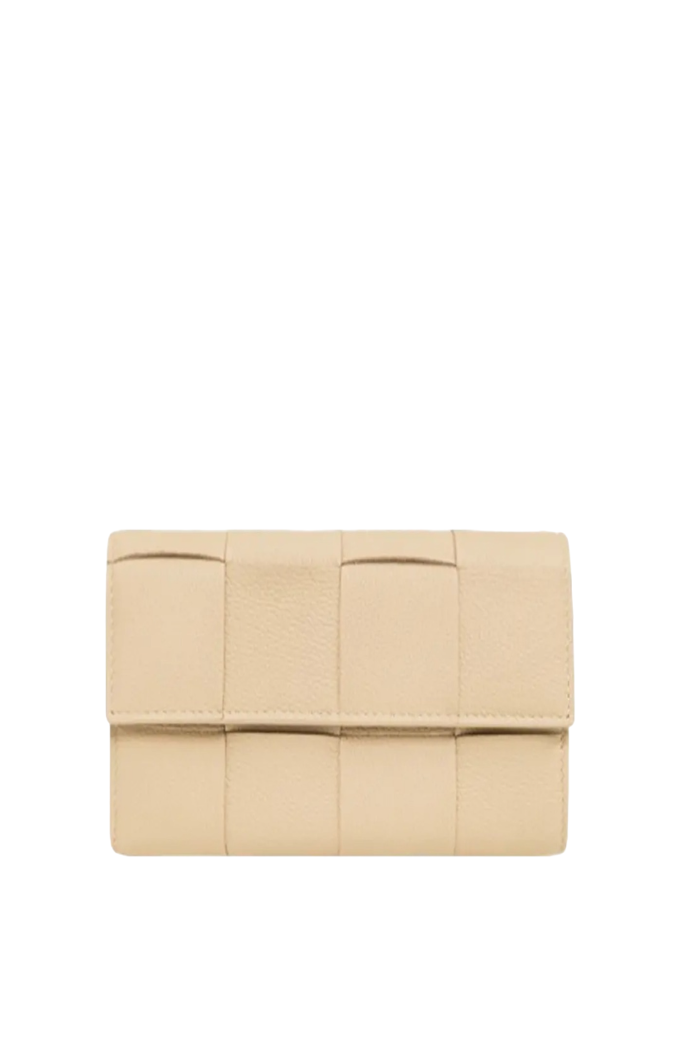 Beige leather wallet