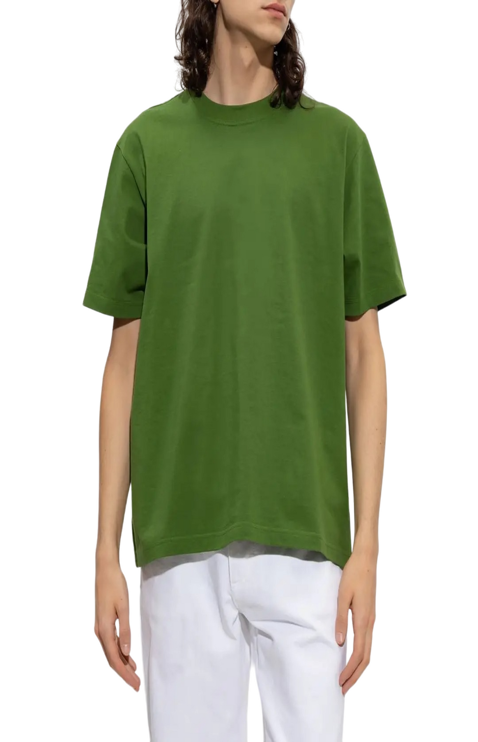 Green cotton T-shirt