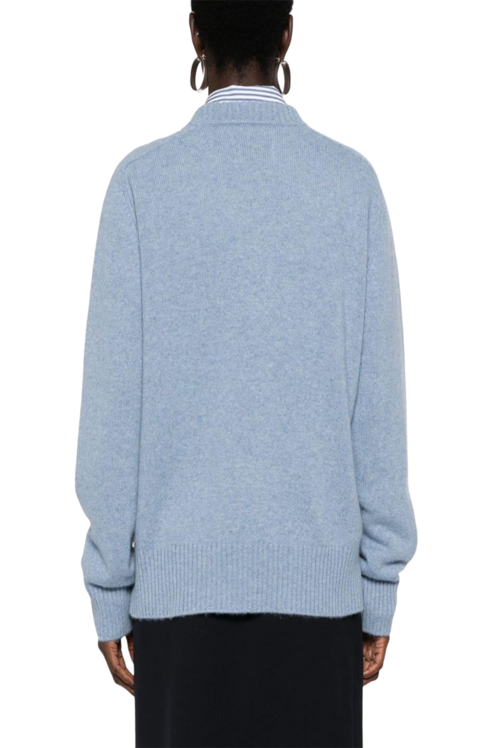 Crew neckline cashmere sweater