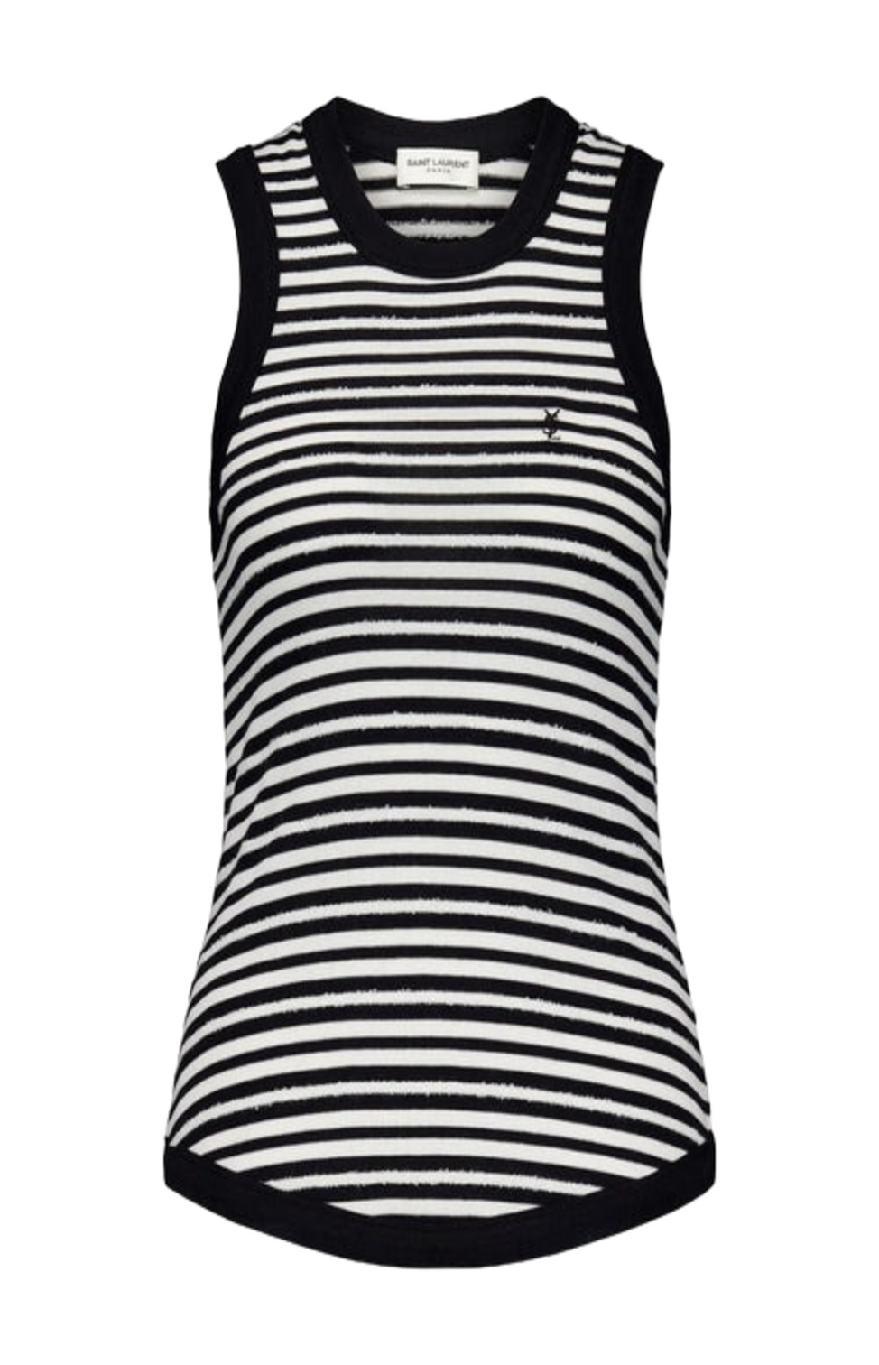 Logo-Embroidered Striped Tank Top