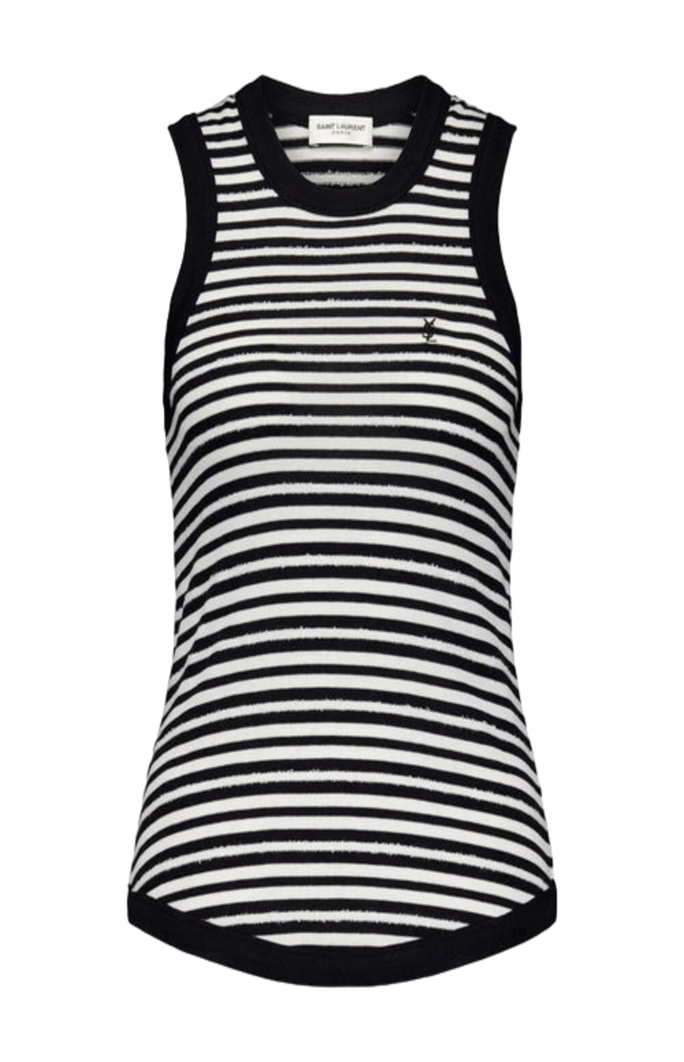 Logo-Embroidered Striped Tank Top