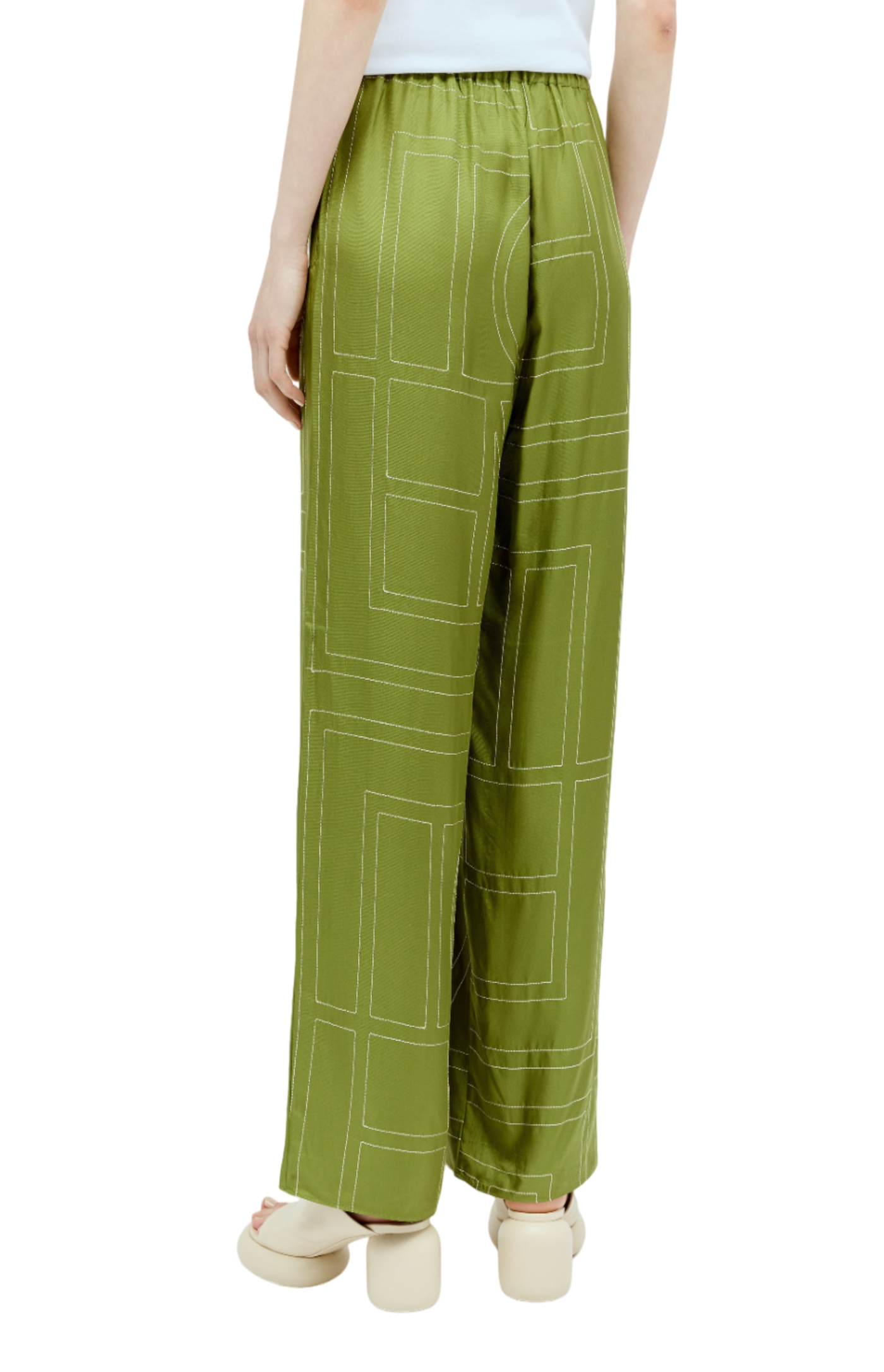 Load image into Gallery viewer, Monogram silk pyjama pants